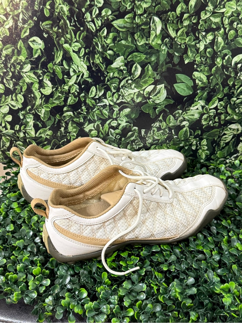 FootJoy Golf ⛳️ Shoes White & Tan Quilted Athletic Sneakers